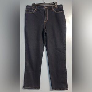 Gloria Vanderbilt Amanda Women’s Black Denim Jeans - Size 14 - EUC